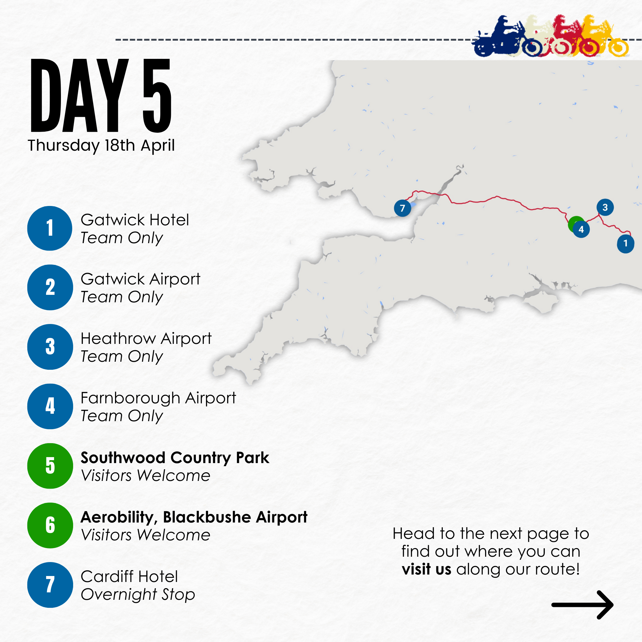 Day 5 route