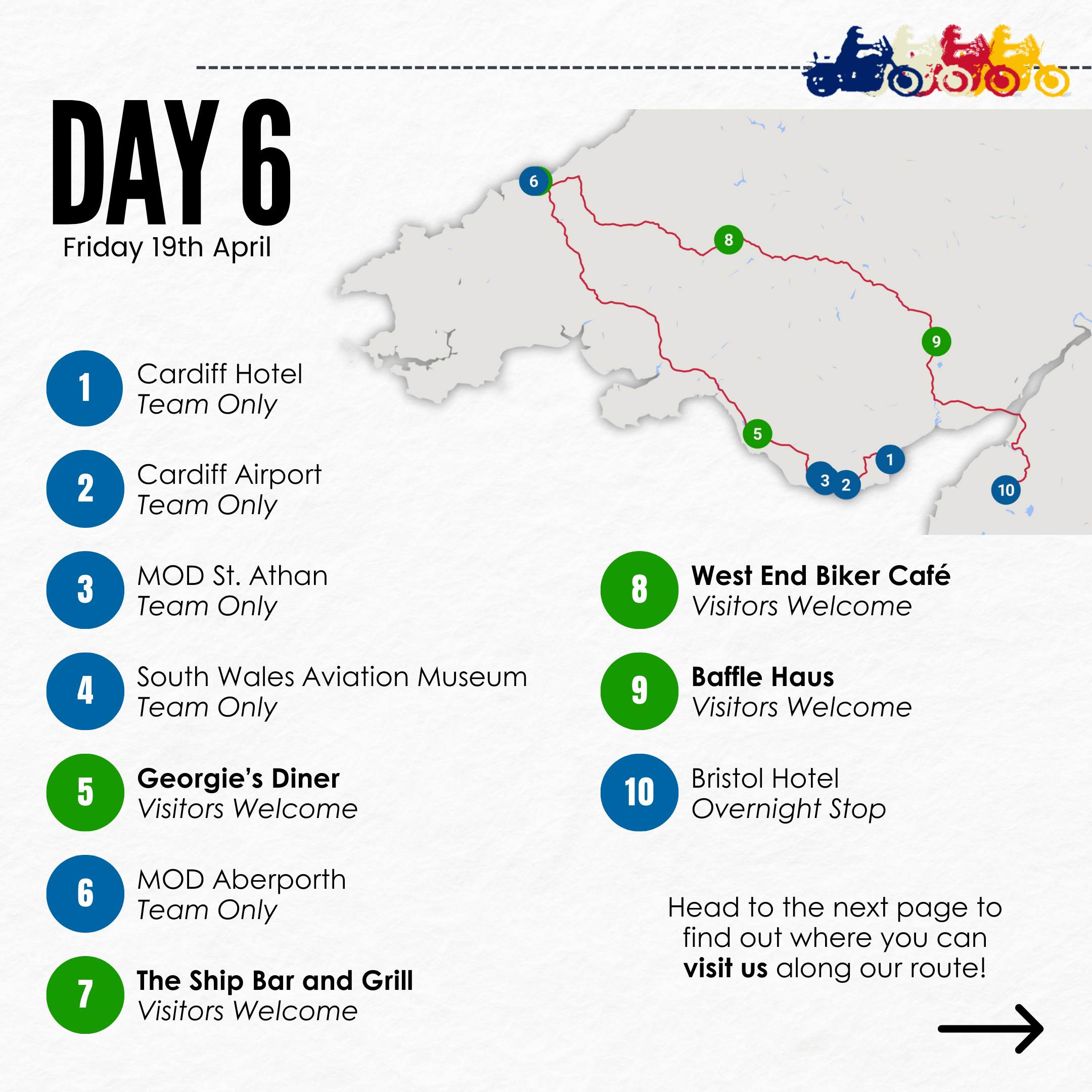 Day 6 route